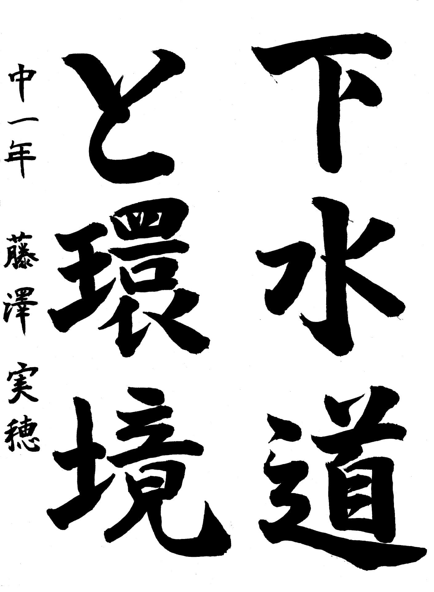 藤代南中学校1年 藤澤　実穂 （ふじさわ　みほ）