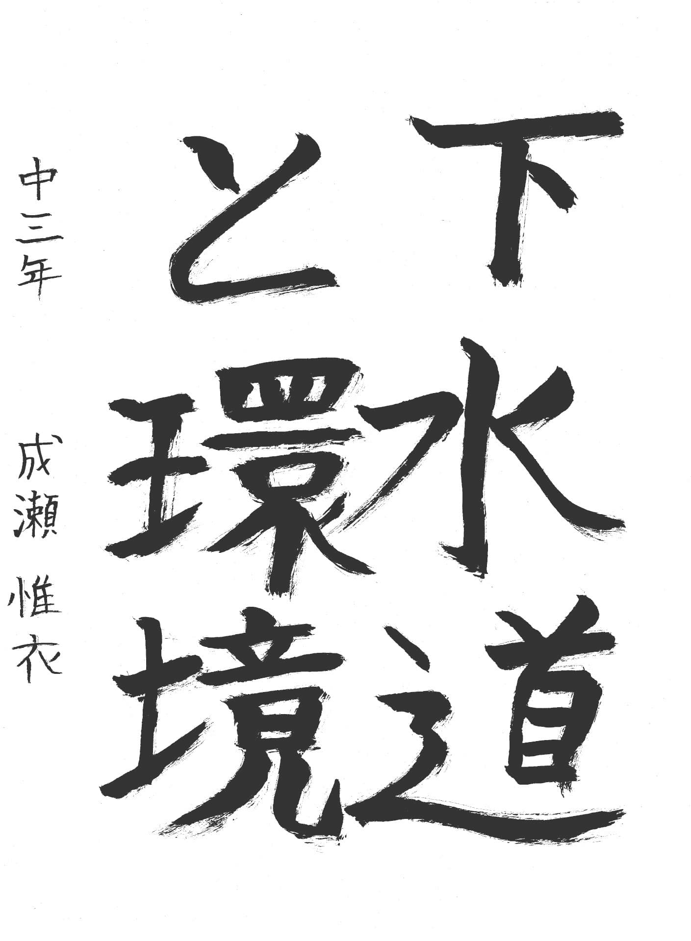 藤代中学校3年 成瀬　惟衣 （なるせ　ゆい）