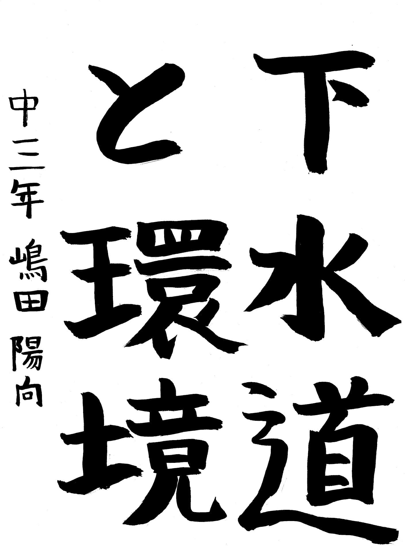 藤代中学校3年 嶋田　陽向 （しまだ　ひなた）