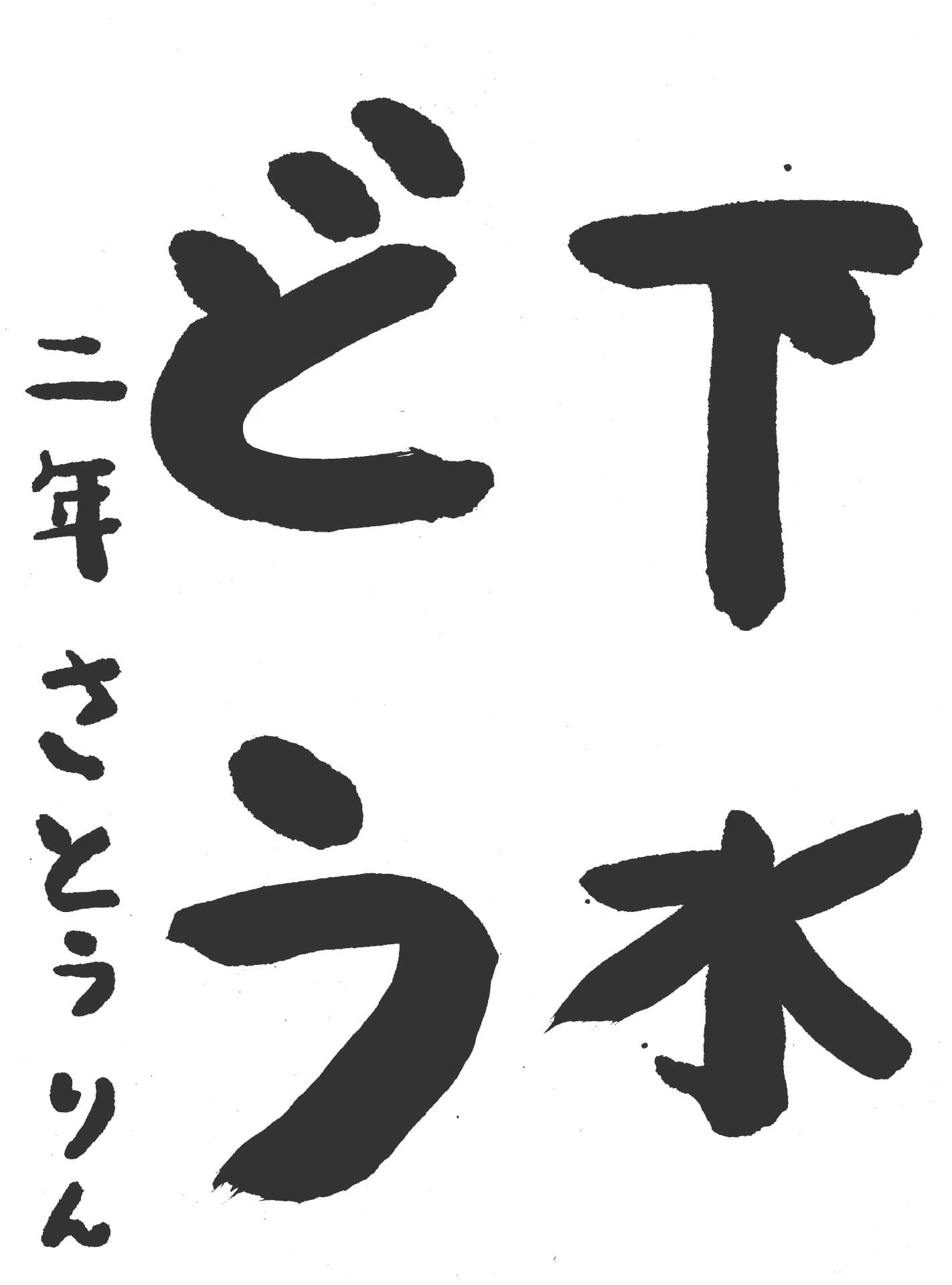 高井小学校2年 佐藤　凜 （さとう　りん）