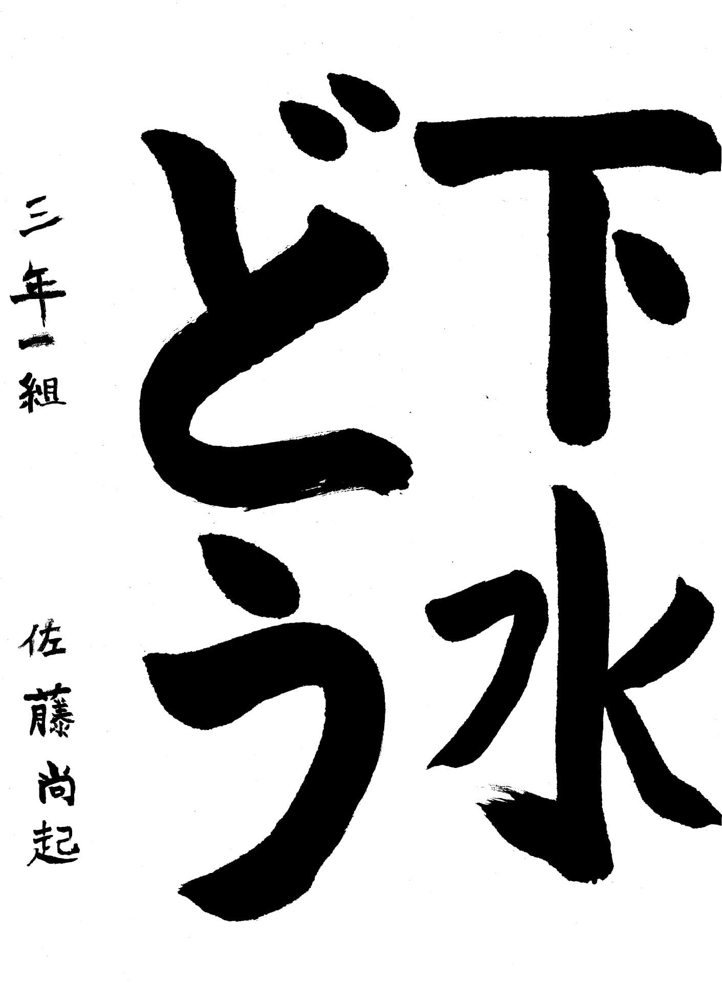 白山小学校3年 佐藤　尚起 （さとう　なおき）