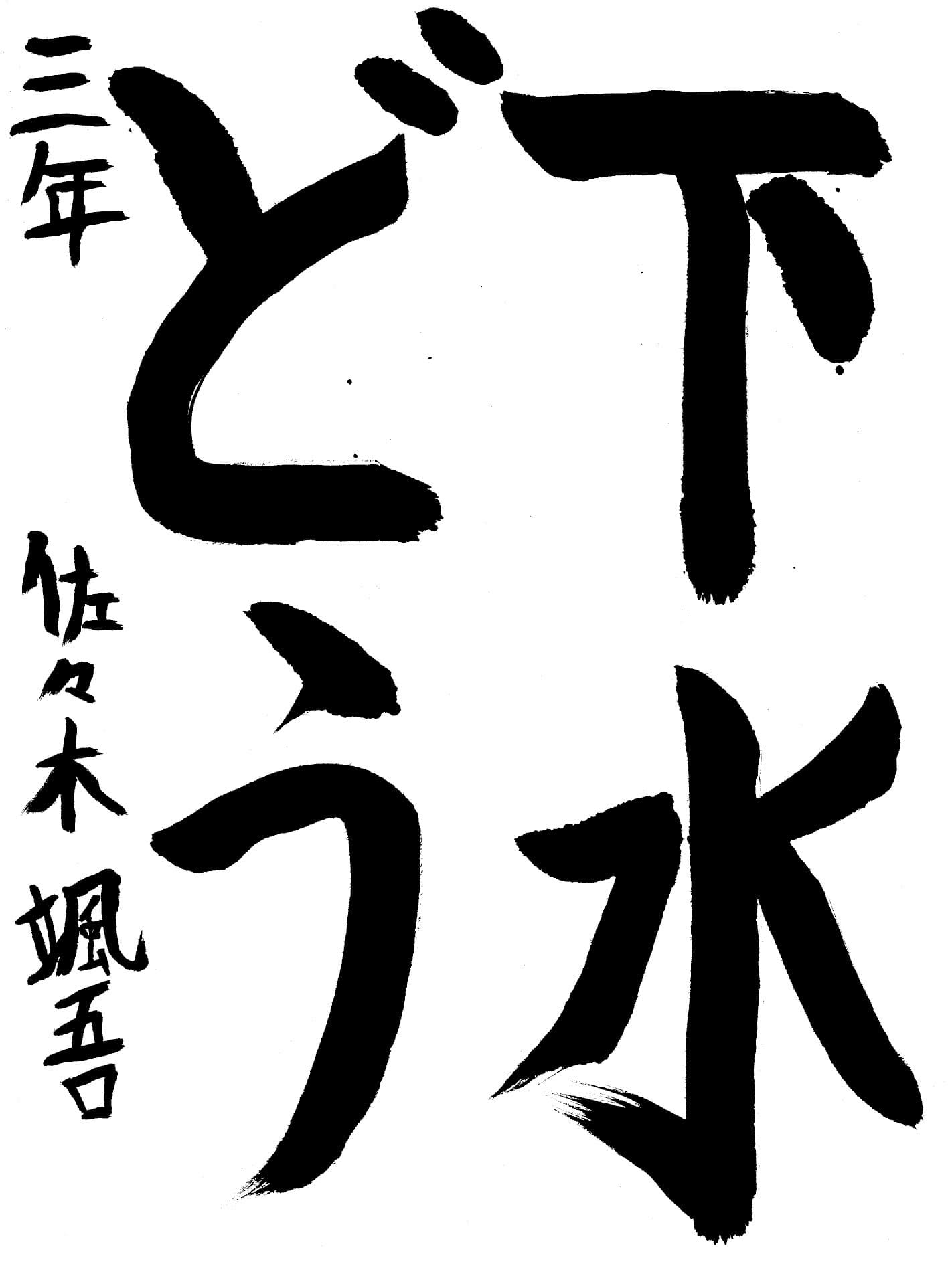 高井小学校3年 佐々木　颯吾 （ささき　そうご）