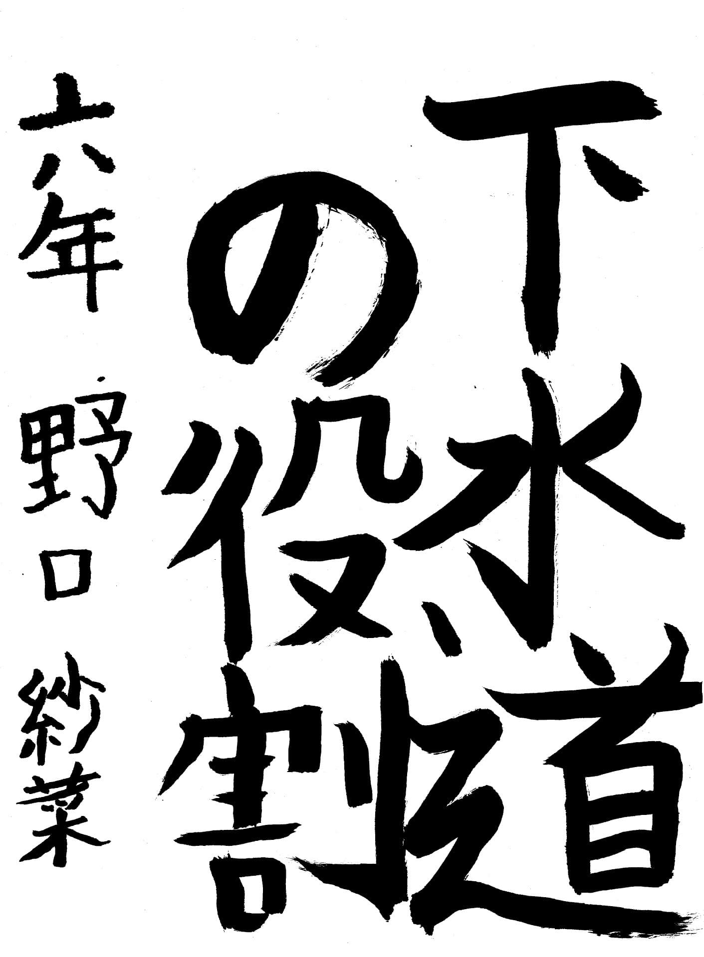 藤代小学校6年 野口　紗菜 （のぐち　さな）