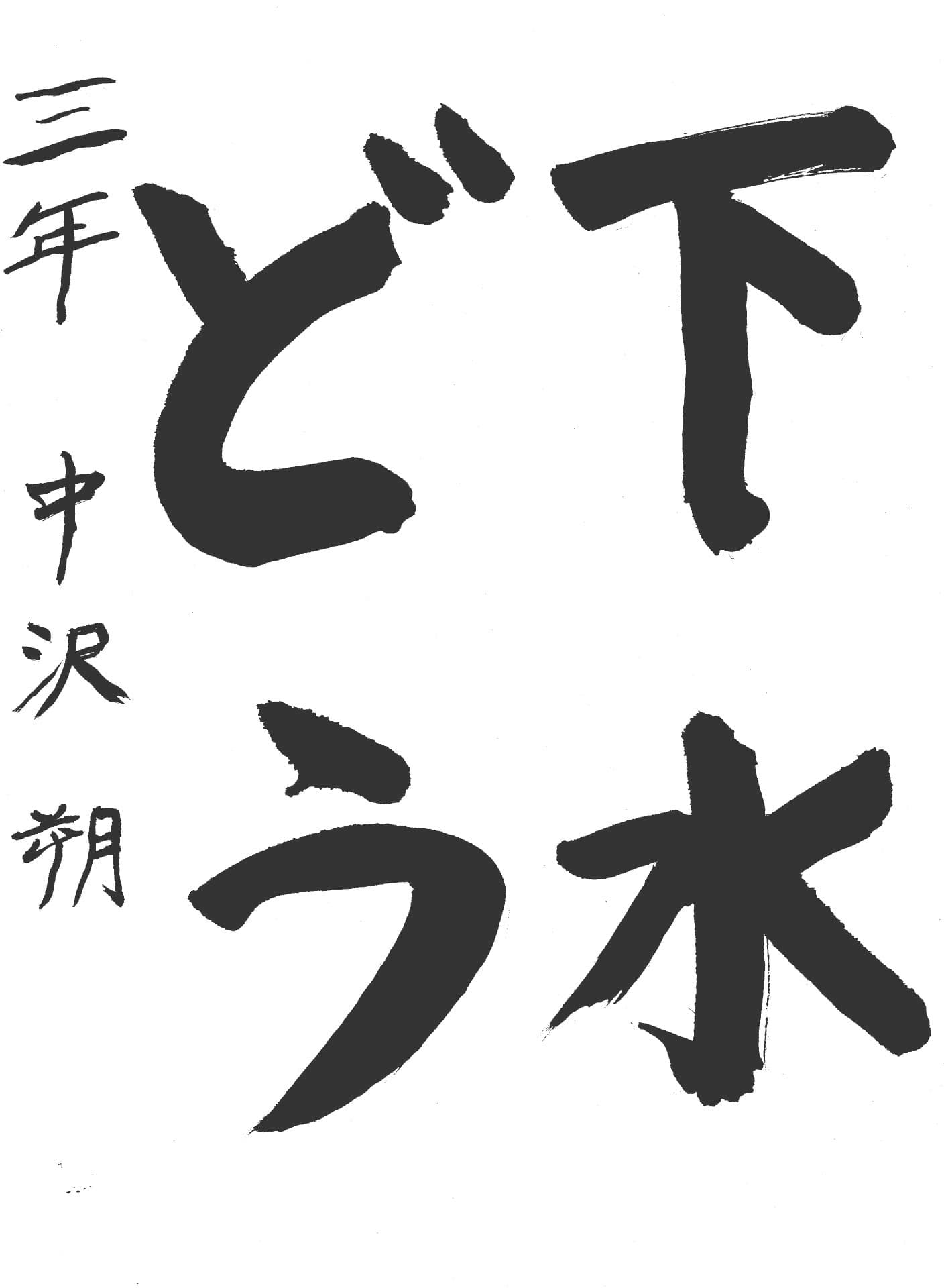桜が丘小学校3年 中沢　朔 （なかざわ　さく）